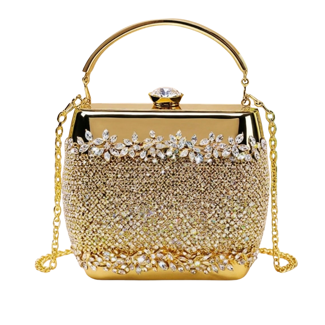 Gold Sequin Clutch